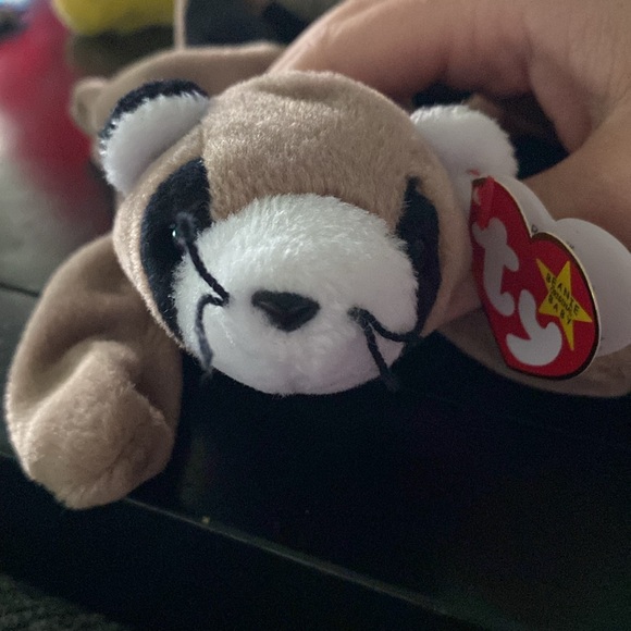 Beanie Baby TY 1995 Ringo Vintage Raccoon - Picture 5 of 8